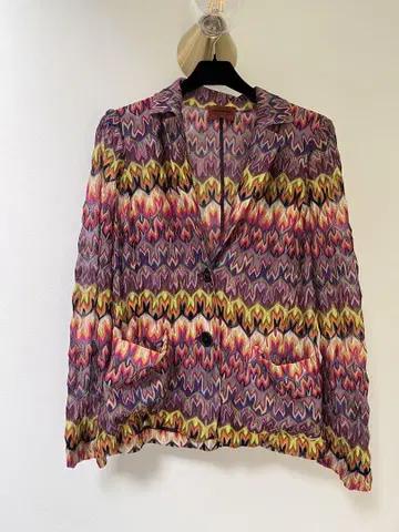 MISSONI 멀티 컬러 니트 자켓 이탈리아제