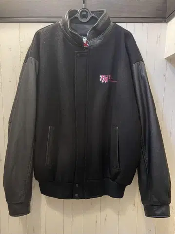 CANADA SPORTSWEAR 가죽 울 바시티 자켓 사이즈 XL