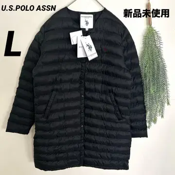 U.S. POLO ASSN 다운 자켓 택 포함 새상품 여성용 블랙 L