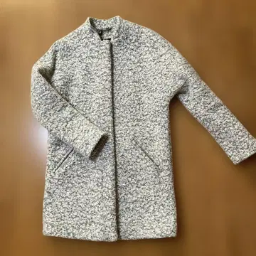 H&M 스탠드 카라 그레이 34