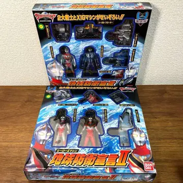 반다이 울트라맨 가이아 지구방위선언 히어로&머신 2상자 세트