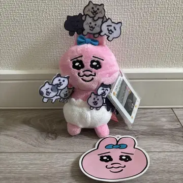 빤쮸토끼 고양이 범벅 봉제 인형 SNS풍 아크릴 포함 마스코트