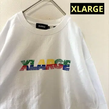 XLARGE 엑스라지 맨투맨 XL 페이즐리 화이트 트레이닝복