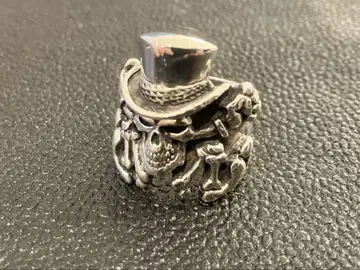 CRAZY PIG MASCOT SKULL RING 치키고메스 반지
