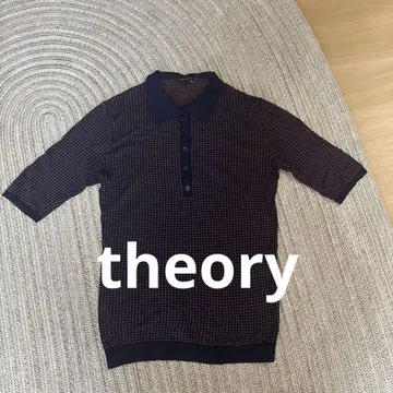 theory 실크 혼방 니트 반팔 상의