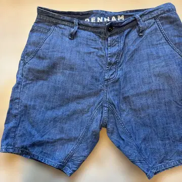 DENHAM 다크 블루 w32 숏팬츠
