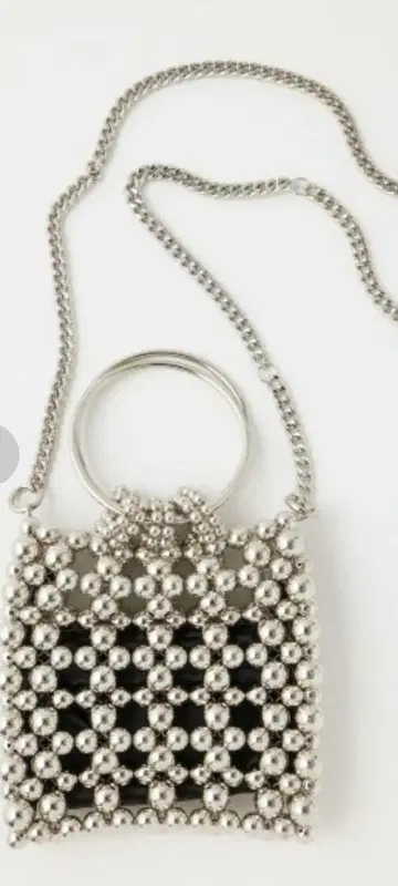 MOUSSY SILVER BEADED MINI 백