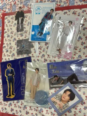 SnowMan 메구로 렌 메메 아크릴 스탠드 스티커북 7세트