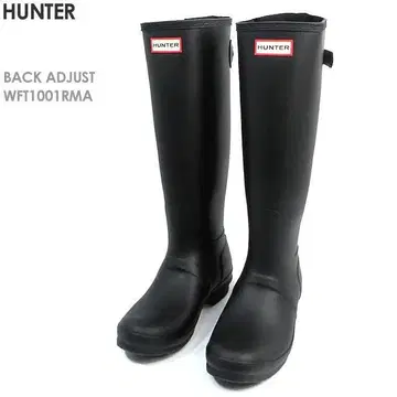 새상품 헌터 HUNTER 여성용 레인부츠 블랙 UK5-24cm
