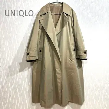 유니클로 베이지 트렌치코트