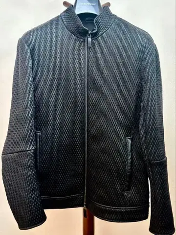 주말 SALE 엠포리오 아르마니 레어 싱글 라이더 자켓 블랙