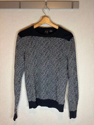 Armani Exchange 파도 무늬 스웨터 S