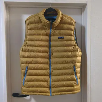 patagonia 다운 스웨터 베스트 XL 머스타드