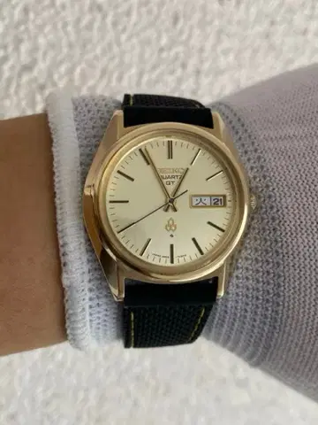 세이코 쿼츠 QT 3803-7031 CAP GOLD