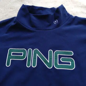 PING 네이비 하이넥 긴팔 트레이닝복