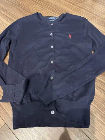 랄프 로렌 가디건 여성용 XS 포니 자수