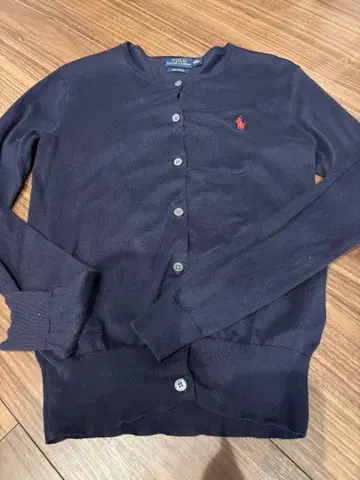 랄프 로렌 가디건 여성용 XS 포니 자수