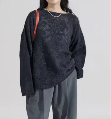 프릭스스토어 새상품 시어 플라워 자카드 니트 FREAK'S STORE