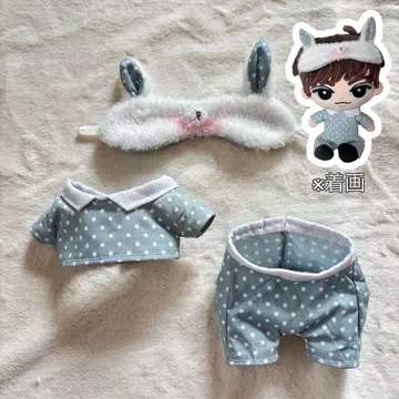 스노우 칠 BIG 봉제인형 의류 파자마 안대 토끼 A버전 도트