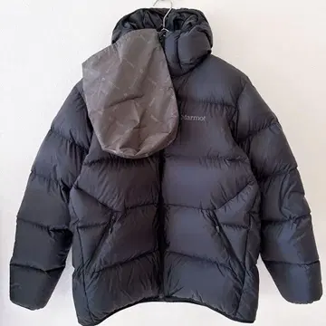 마모트 1000 필 다운 파카 수납 봉투 포함 블랙 M