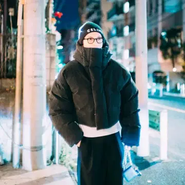 entire studios MML HOODED 새상품 다운 자켓 블랙