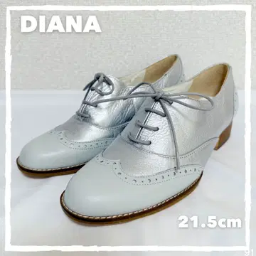 새상품급 DIANA 다이애나 레이스업 슈즈 실버 21.5cm