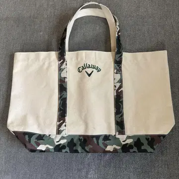 Callaway 캔버스 원단에 카모 패턴 남성용 토트백