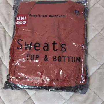 [ 미사용 새상품 ] UNIQLO 맨투맨 상하의 세트 XL 오렌지