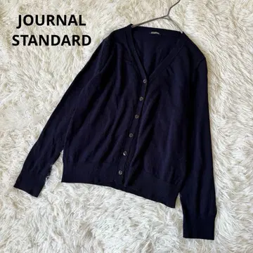 JOURNAL STANDARD 면 니트 가디건 네이비