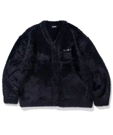 [ 정가에서 5000엔 할인 ] XLARGE 블랙 퍼 가디건