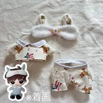 스노우 칠 빅 인형 의류 파자마 안대 토끼 B 버전 곰 패턴