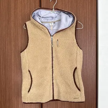 AIGLE 베이지 플리스 베스트 M 사이즈