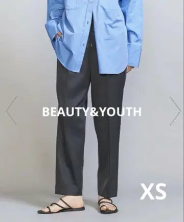 [ 새상품급 ] BEAUTY&YOUTH 새틴 드로스트 팬츠 3 XS