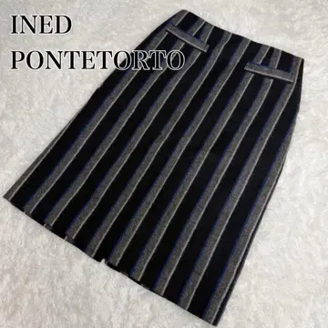 INED 이네드 PONTETORTO 울 혼방 스커트 가을/겨울 일본제