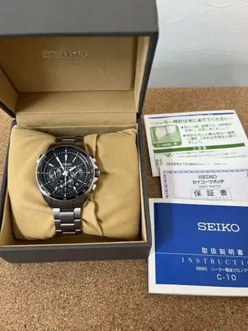 SEIKO C-10 크로노그래프 블랙.