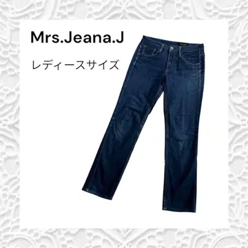 Mrs.Jeana.J Mrs.Jeana 코튼 혼방 스트레이트 데님 팬츠