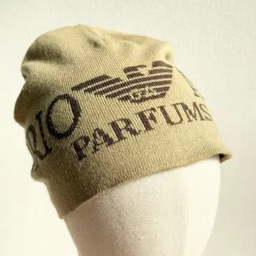 EMPORIO ARMANI 비니 로고 니트 모자 C761
