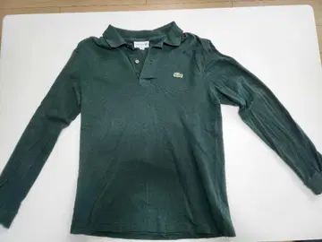 LACOSTE 클래식 핏 다크 그린 피케 셔츠