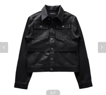 NO MASS PROD 코팅 데님 자켓 L
