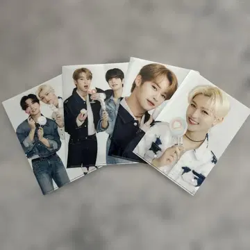 Stray Kids 미니 클리어 파일 A5 훼미리마트 콜라보 4장 세트