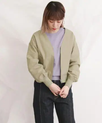kbf v넥 블루종