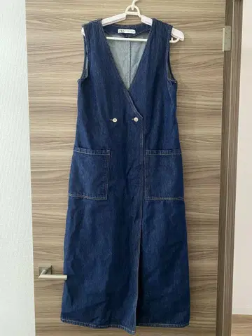 [ ZARA ] 자라 데님 원피스 점퍼 스커트 슬리브리스 원피스