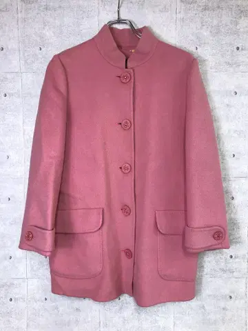 GK 이타리야 구제 의류 닻 마크 버튼 마오 칼라 울 마린 코트