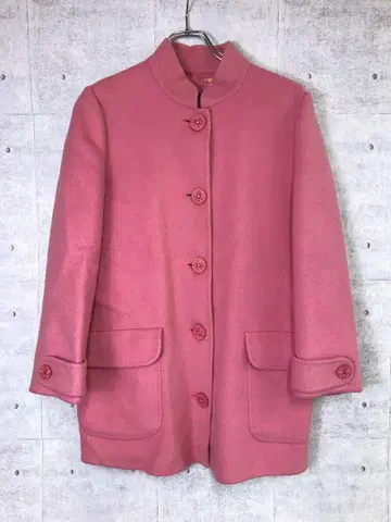 GK 이타리야 구제 의류 닻 마크 버튼 마오 칼라 울 마린 코트