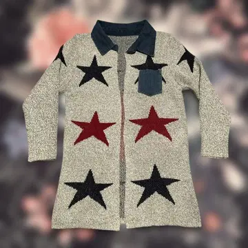 M.Y.A. star pattern knit jacket