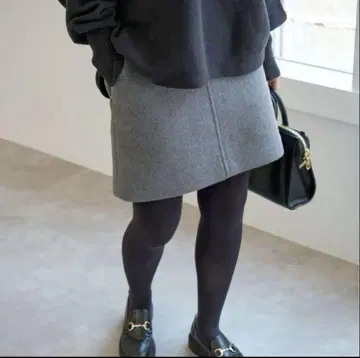 Spick and Span 멜톤 A라인 미니 스커트