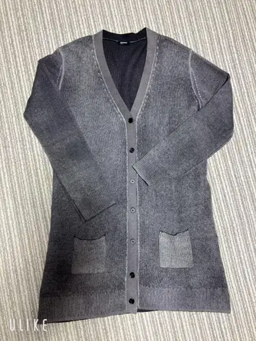 질샌더 나비 롱 가디건 V넥