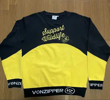 VONZIPPER 맨투맨 L 블랙/옐로우 컬러