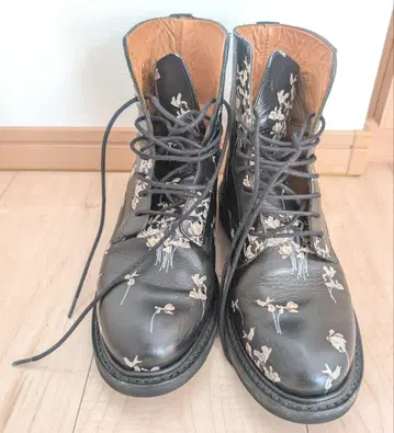 익명 ERDEM x H&M 콜라보 부츠 플로럴 꽃무늬 22.5cm