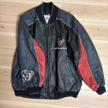 HOUSTON TEXANS 가죽 자켓 바시티 자켓 ? XXL
